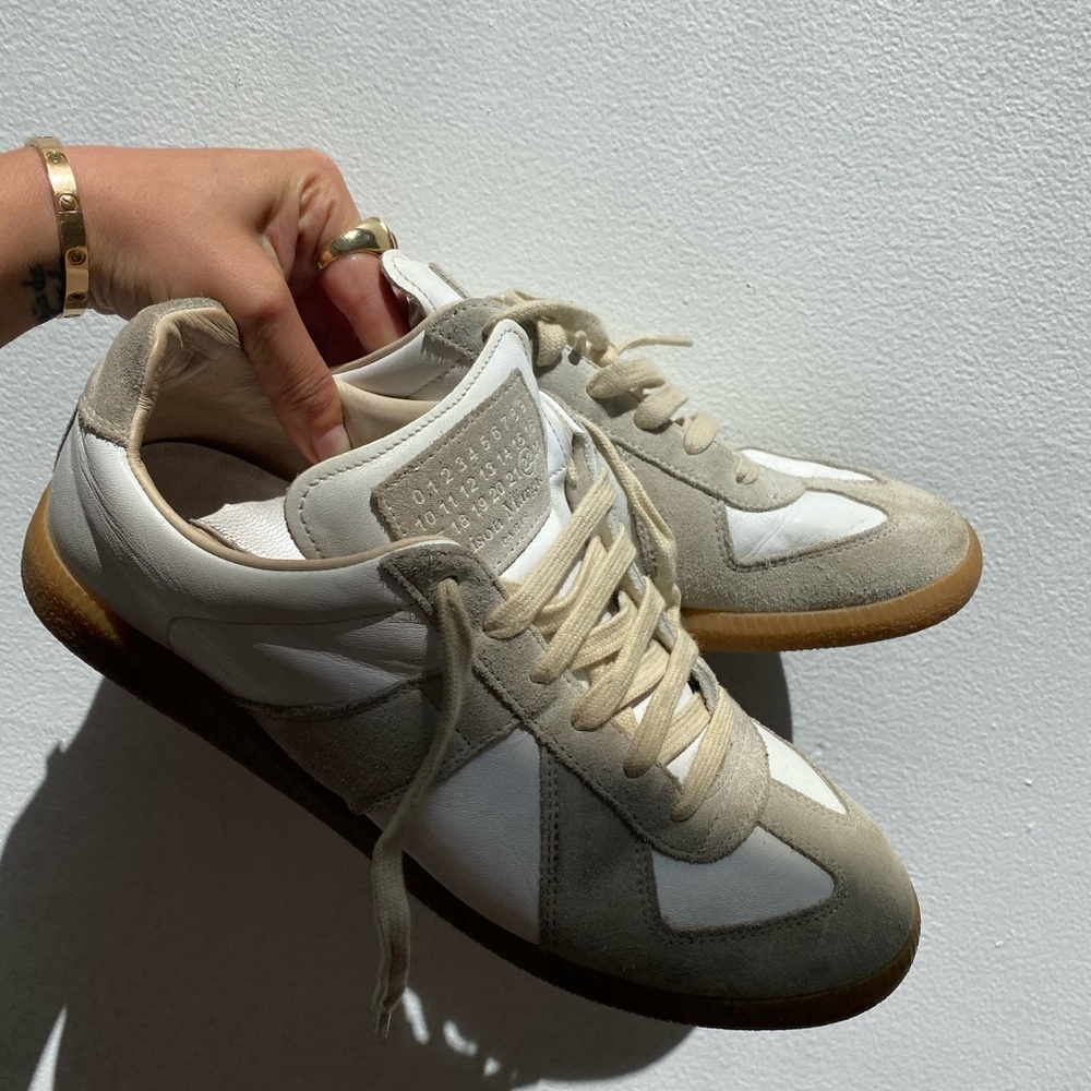 Maison Margiela leather and suede sneakers